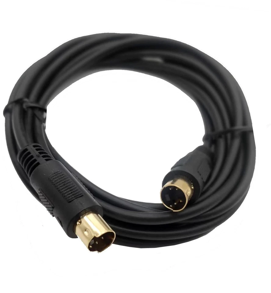 S Video Cable 4 Pin M/M SVHS DVD VCR Camcorder Male to Male S-Video Cord - Image 2 of 4