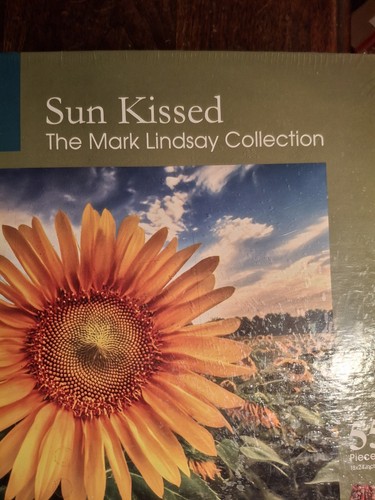PUZZLE 550 Pezzi, Nuovo, "Baciato dal Sole" By The Mark Lindsay Collection, Girasole - Foto 4 di 11
