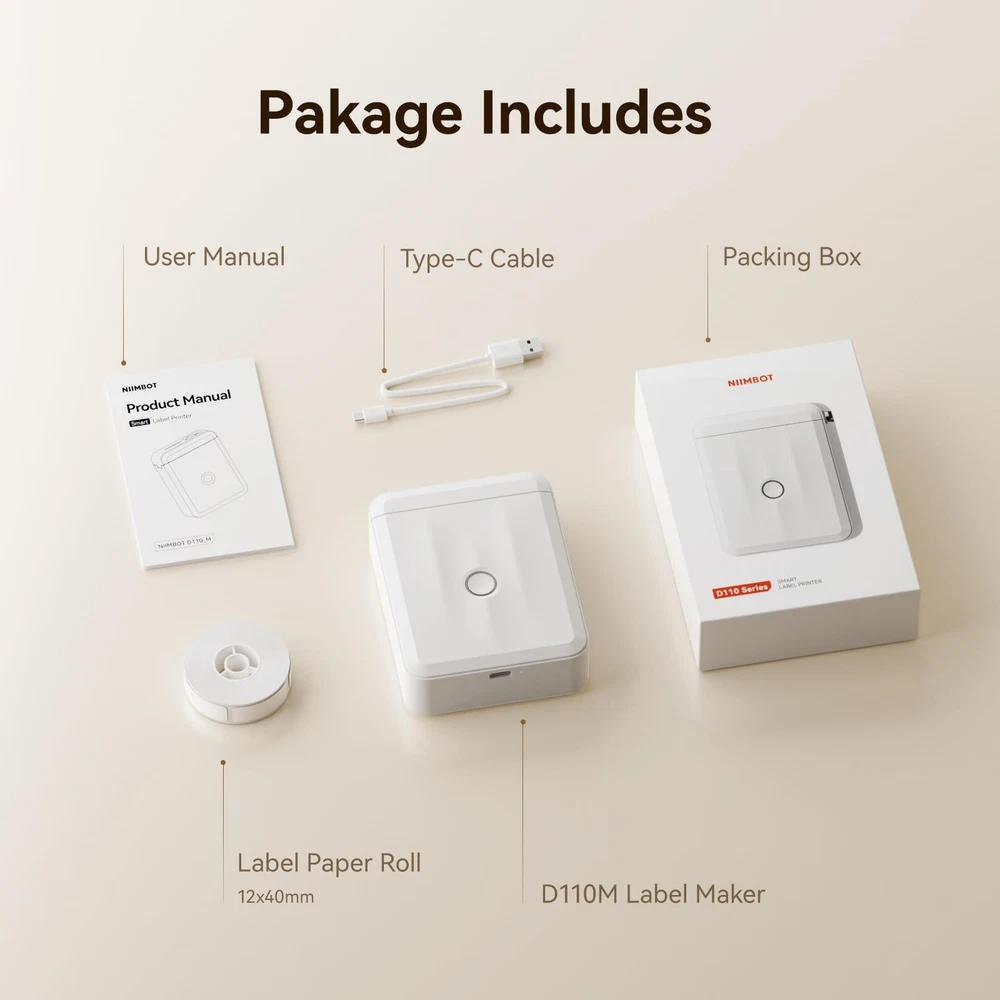 Bluetooth Label Maker for School Home Office Organization