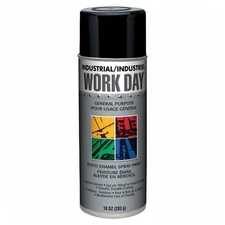 Krylon Industrial Work Day Enamel Paint Gloss Black Lot of 12