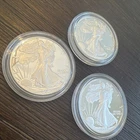 PROOF American Silver Eagles w Case- Lot of 3 -1 oz .999 Silver - 2023 - Lot ZZZ