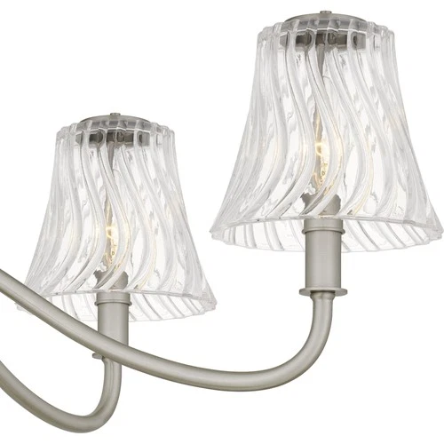 Quoizel MCK5030 McKinney 5 Light 30"W Taper Candle Chandelier - Nickel - Picture 7 of 12