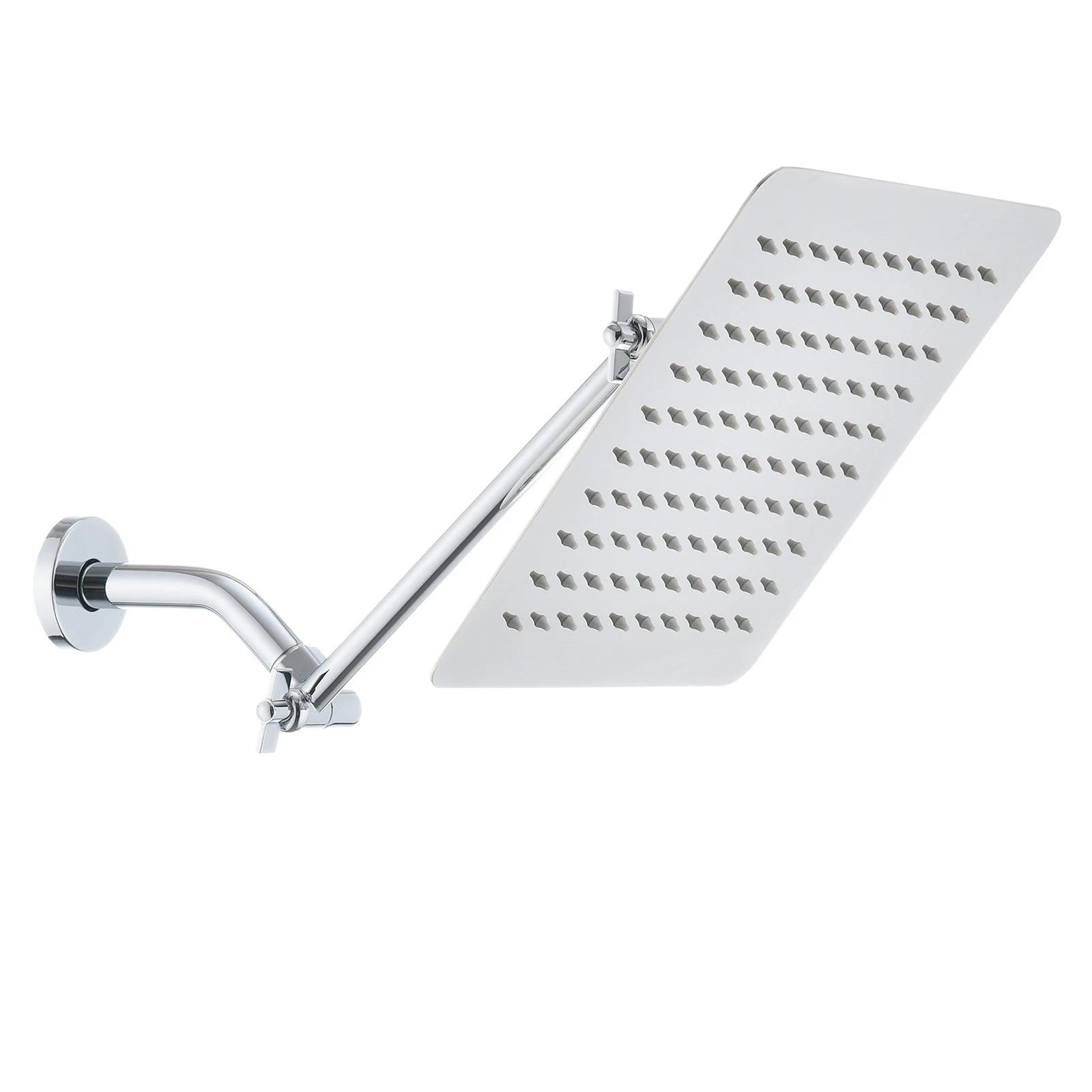 Rain Shower Head with Adjustable Arm
