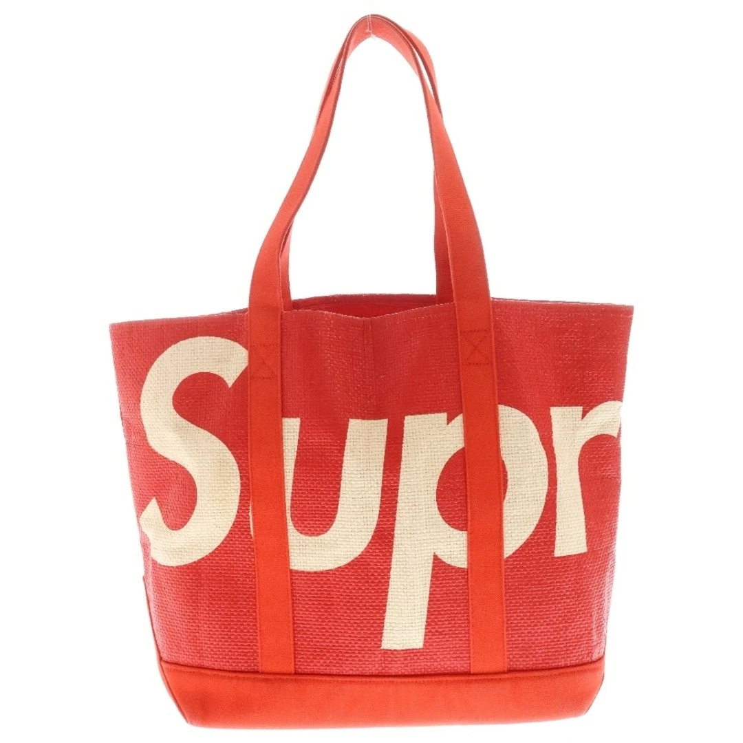Sac fourre tout SUPREME 20SS raphia rouge d'occasion d12cde51b3d4f6070f9ab0852f9317e3