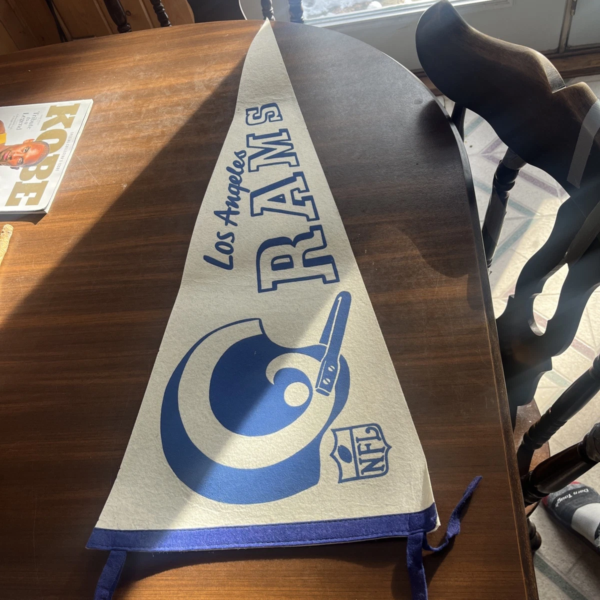 Vintage Los Angeles Rams Football 30 Pennant | 1970s LA Rams NFL Large