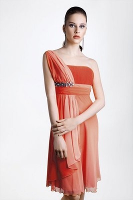 ''APART'' Seiden-Chiffon Kleid im Farbverlauf lachs Gr. 32 Neu