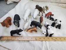 Vintage Plastic Animals Plastic Toy Figures Lot of 15