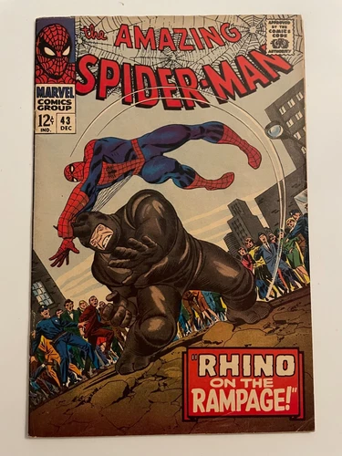 AMAZING SPIDER-MAN #43 (1966) - Silver Age Comic - est 7.0 (FN/VFN)