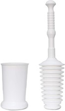 Master Plunger MP500-4TB Heavy Duty Bathroom Toilet Plunger Kit W/ Tall Bucket
