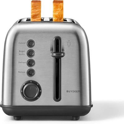 DT620 2-Slice Toaster, Extra Wide Slots, Retro Stainless Steel with High Lift Le