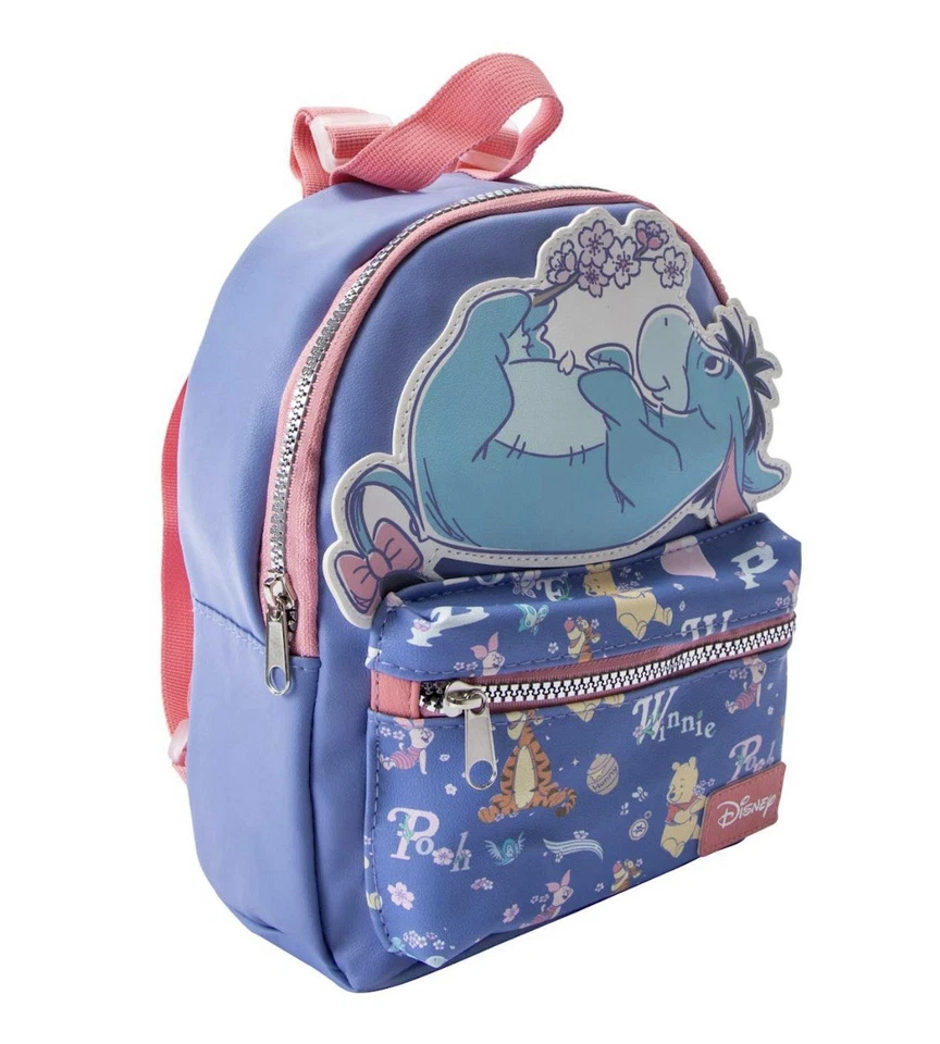 Mini mochila Disney Winne the Pooh Eeyore con flores nueva con etiquetas Foto 2 de 4
