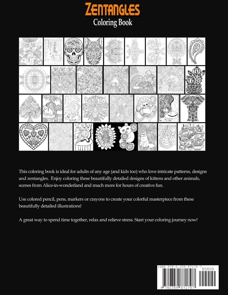 Jasmine Taylor Zentangles Coloring Book (Paperback) (UK IMPORT ...