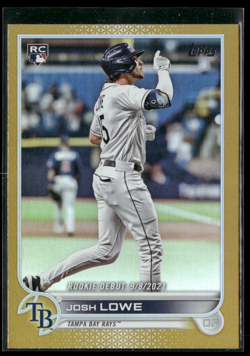 2022 Topps Update #US287 Josh Lowe Gold Foil