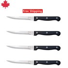 Professional 4-Piece Steak Knife Set – Razor-Sharp Blades for Dinner Perfection