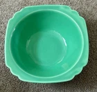 VTG Homer Laughlin 1940s Fiesta Riviera Ware Pottery Green Serving Bowl 8-1/4"