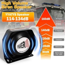 100-200w Compact High-performance Pa Siren Horn Speaker 8 Ohms New