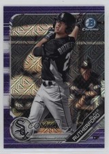 2019 Bowman Chrome Prospects Mega Box Purple Mojo Refractor Blake Rutherford y0i