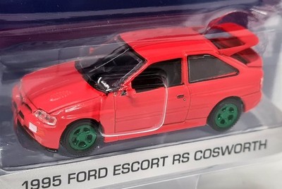 Greenlight 1/64 Ford Escort RS Cosworth 1995 Red Chase Diecast Model Car