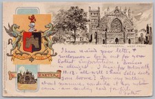 EXETER Devon The Cathedral Wappen geprägte P...
