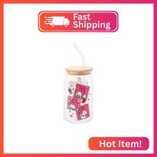 Silver Buffalo Sanrio Hello Kitty and Friends My Melody Polaroids Glass Jar Tumb