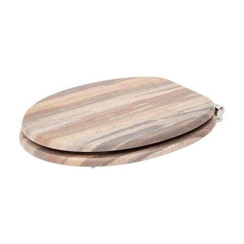 18" UNIVERSAL BATHROOM MDF WC TOILET SEAT NOVELTY EASY FIT +FITTINGS WOODEN W/C - Picture 192 of 456