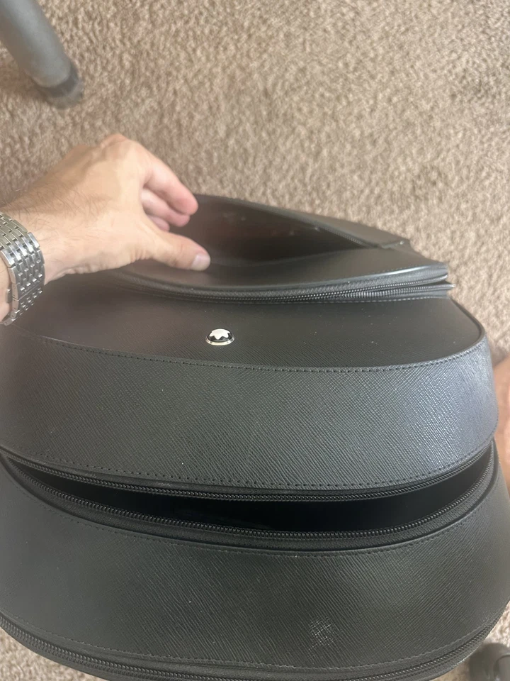 Montblanc Sartorial Black Leather Medium 3 Compartment Backpack 130275 - Image 2 of 4