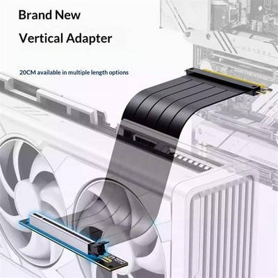 Lossless Signal PCIe3.0 PCIe4.0 x16 Graphics Card Vertical Extension Cable