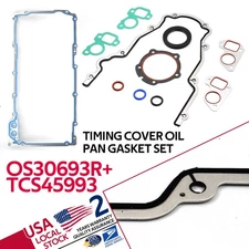 OEM TCS45993 OS30693R Timing Cover Gasket & Oil Pan Gasket Set For GMC Chevrolet