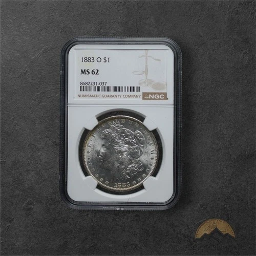 1883-O Silver Morgan Dollar $1 - NGC MS62 - New Orleans