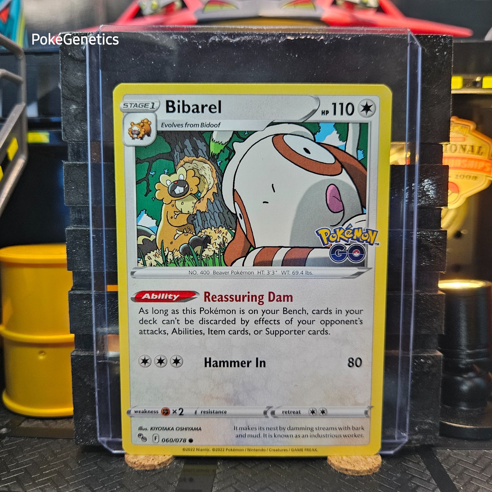 Bibarel Pokemon GO Pokémon TCG 060/078 Sword & Shield Common