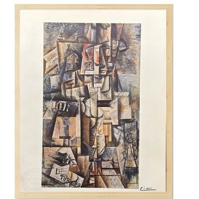 Pablo Picasso Original Signed Print The Aficionado, 1912 Vintage Art