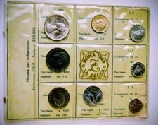 Serie Divisionale 1969 Italia - Zecca Roma - 8 Monete FDC con 500 Lire Argento.