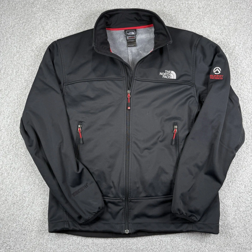 North Face Summit Series Mens Black Fleece Lined Windstopper Softshell Jacket M - Image 2 of 4