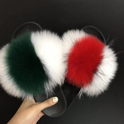 green fluffy sliders