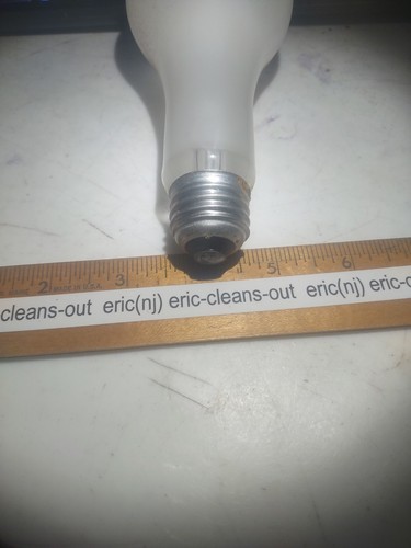 Vintage Phillips 100W 120-130v E27 Silver Bowl Light Bulb Made in USA pack of 2 - Picture 3 of 7