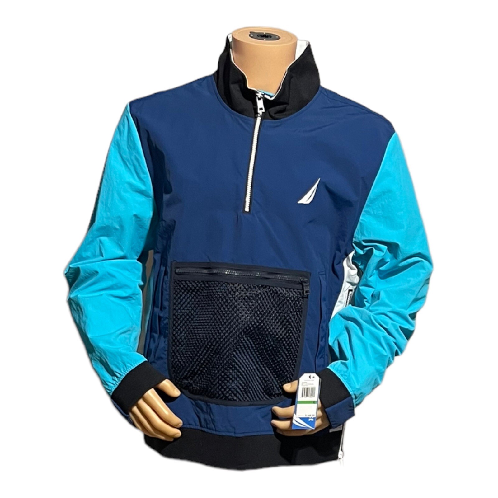 Мужская куртка Nautica Performance большого размера на молнии 12 синего цвета NWT148 9790₽