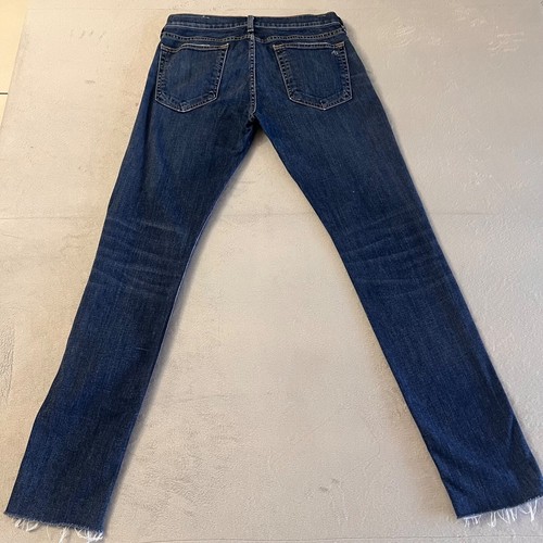 Rag & Bone Women's Dre Low-Rise Distressed Raw Hem Jeans Denim Size 27 - Picture 3 of 14