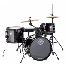 Ludwig LC178X016 Questlove Pocket Kit 4-Piece Junior Drum Set, Black Sparkle
