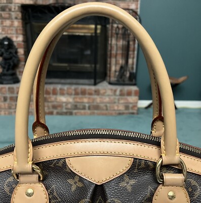 Louis Vuitton LV Monogram Tivoli PM Handbag Browns Canvas Bag