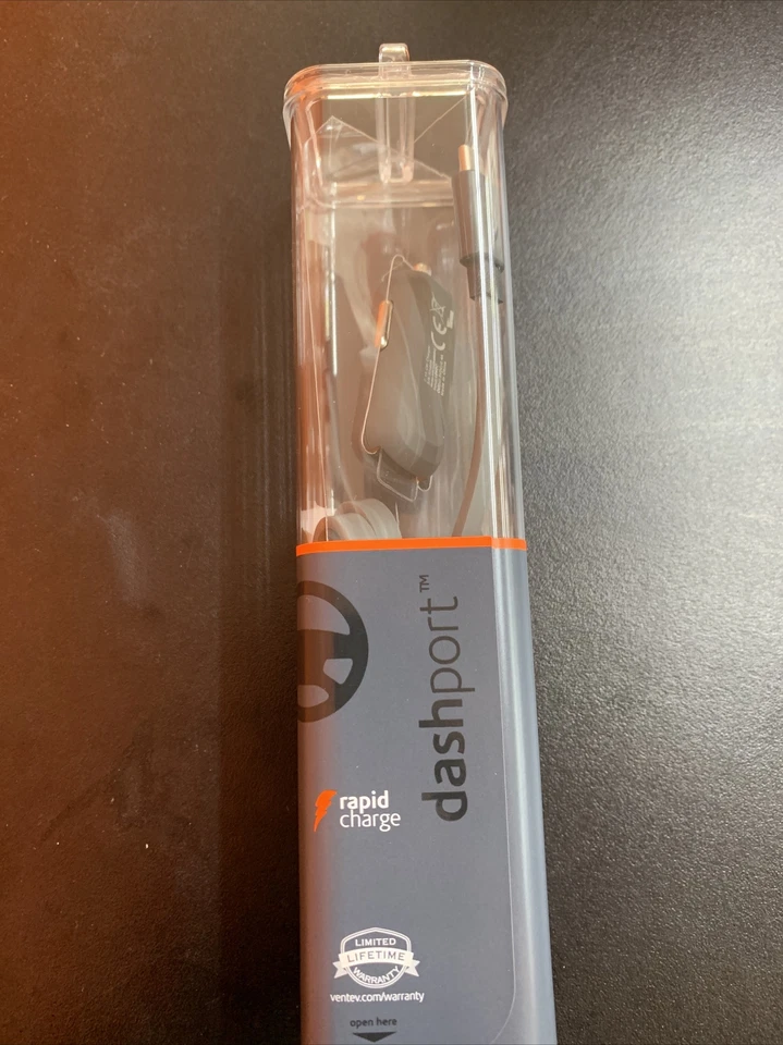 Cargador de coche Ventev 12W Dashport R1240 y cable USB A a USB C 3 pies - gris Foto 2 de 4