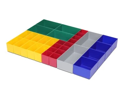 1a-TopStore Einsatzkästen-Set Höhe 63 mm, für Werkzeug-Schubladen 440x600 mm