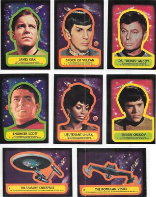 Star Trek The Original Series Trading Cards Stickers 1976 Topps
