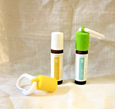 Essential oil For Kids Thinker & Tamer 10mL blend with FREE silicone lid & clip
