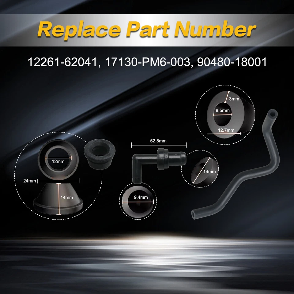 Kit de válvula PCV con manguera y ojal para 1995 1996 1997 1998 Toyota T100 3,4 L V6 Foto 3 de 4