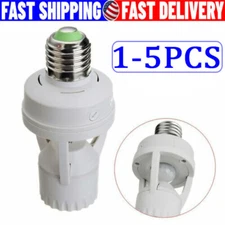 Infrared PIR Motion Sensor E27 LED Light Lamp Bulb Holder Socket Switch 110/220V