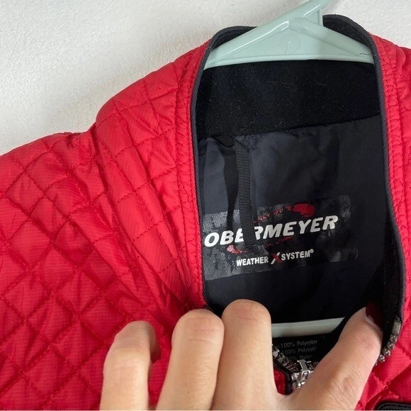 Obermeyer 绗缝夹克红色 7 码 — 第 2/4 张图片