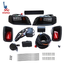 Golf Cart LED Light Kit Street Legal w/Turn Signal Switch For EZGO TXT 1996-2013