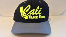 Yupoong Flexfit Cali Track Days Baseball Hat Adult Black Acrylic Wool Spandex