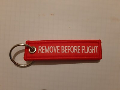 Mini REMOVE BEFORE FLIGHT- Schlüsselanhänger  - Neu