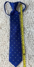 Little Boys Johnson Brothers zipper tie Royal Blue Black/white